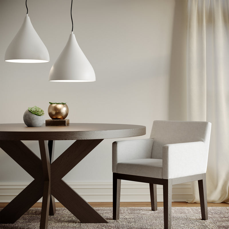 Visual Comfort Studio 6645301-115 One Light Pendant, Matte White