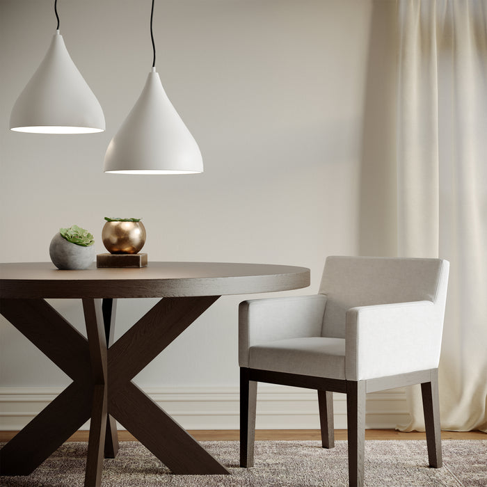 Visual Comfort Studio 6645301-115 One Light Pendant, Matte White