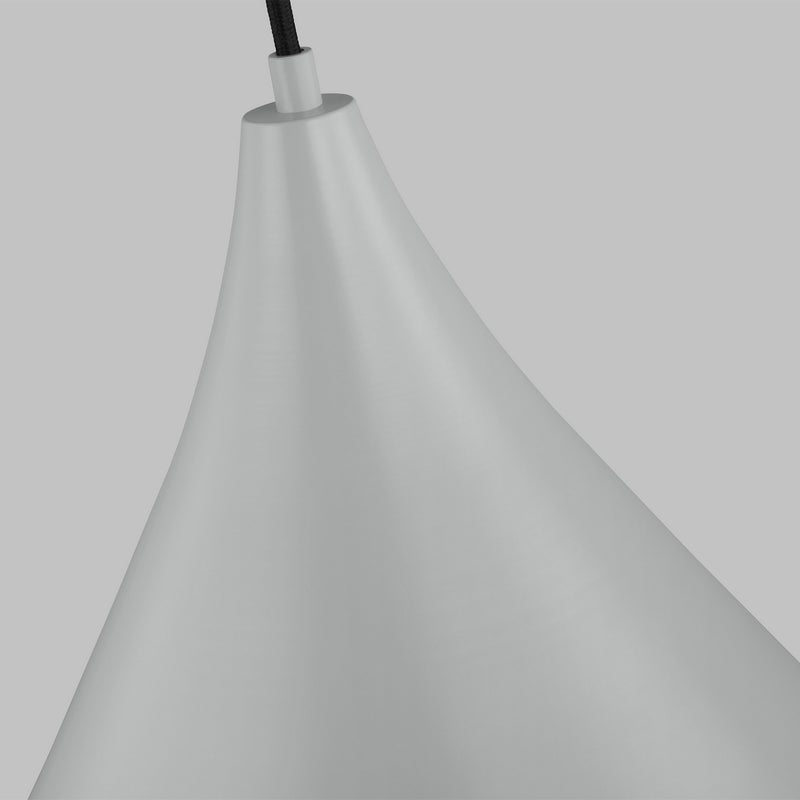 Visual Comfort Studio 6645301-118 One Light Pendant, Matte Grey