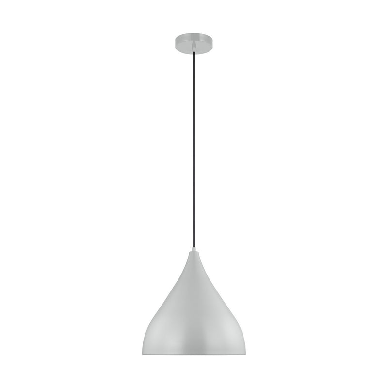 Visual Comfort Studio 6645301-118 One Light Pendant, Matte Grey