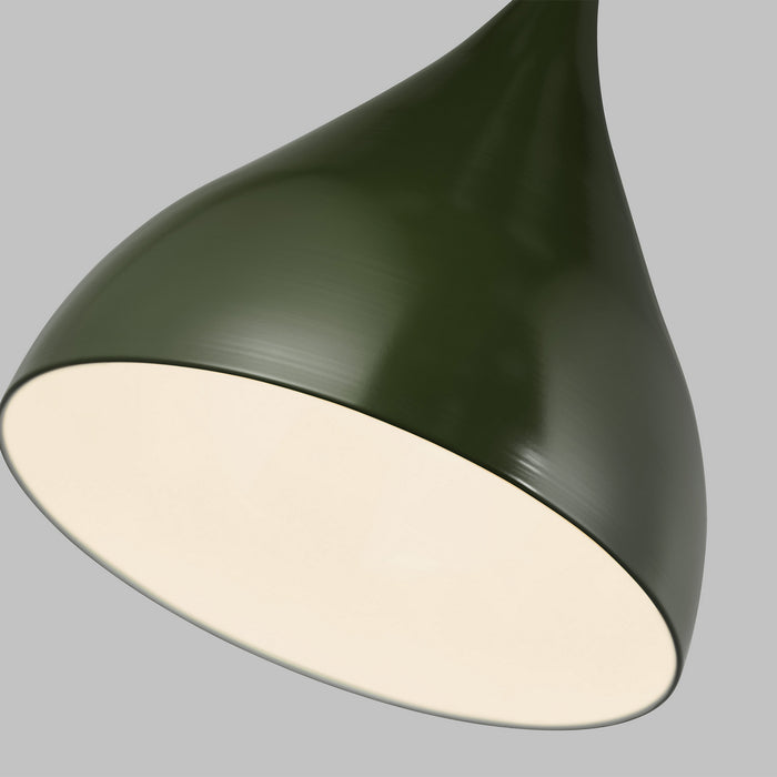 Visual Comfort Studio 6645301-145 One Light Pendant, Olive
