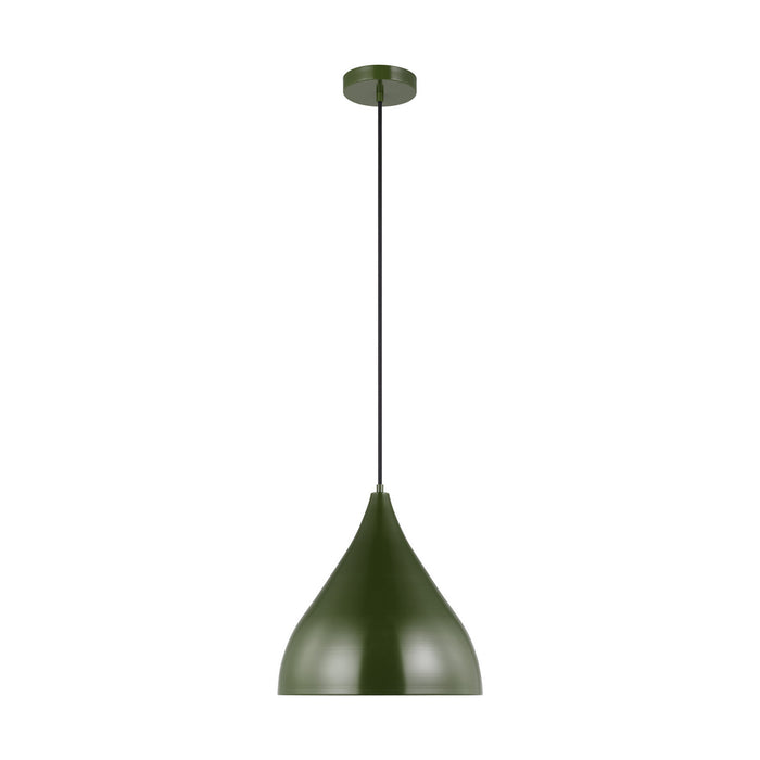 Visual Comfort Studio 6645301-145 One Light Pendant, Olive