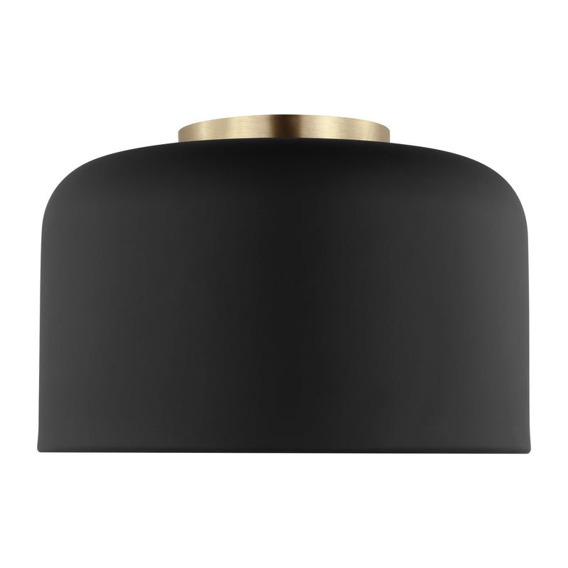 Visual Comfort Studio 7505401-112 One Light Flush Mount, Midnight Black
