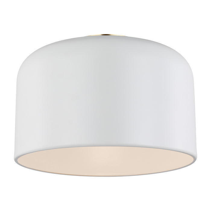 Visual Comfort Studio 7505401-115 One Light Flush Mount, Matte White