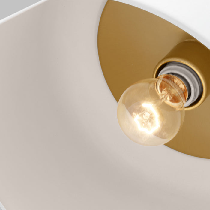 Visual Comfort Studio 7505401-115 One Light Flush Mount, Matte White