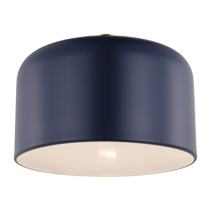 Visual Comfort Studio 7505401-127 One Light Flush Mount, Navy