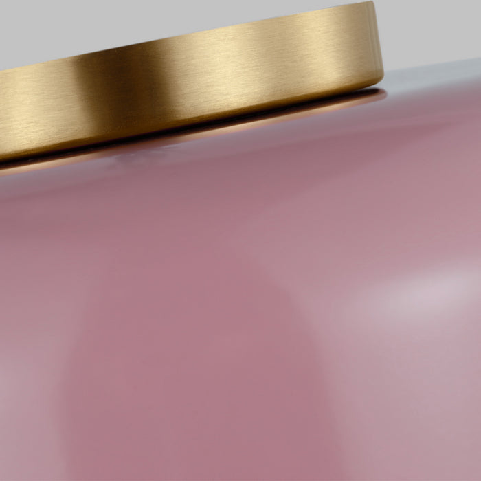 Visual Comfort Studio 7505401-136 One Light Flush Mount, Rose