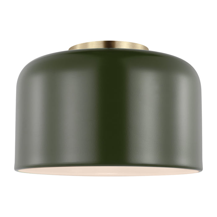 Visual Comfort Studio 7505401-145 One Light Flush Mount, Olive