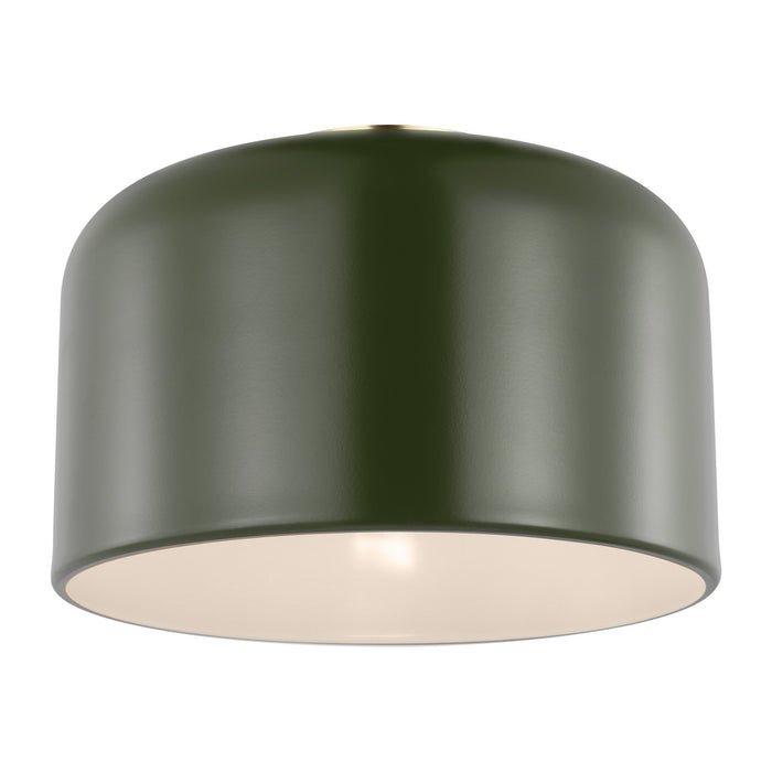Visual Comfort Studio 7505401-145 One Light Flush Mount, Olive