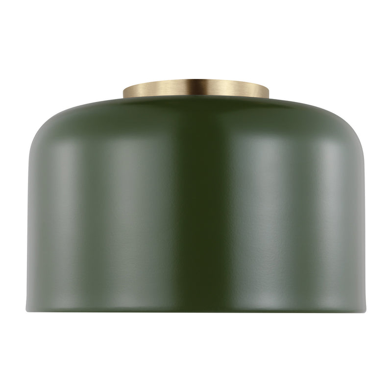 Visual Comfort Studio 7505401-145 One Light Flush Mount, Olive