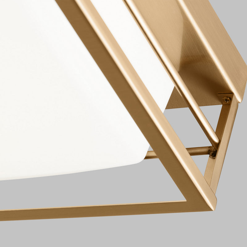 Visual Comfort Studio 7529693S-848 LED Flush Mount, Satin Brass
