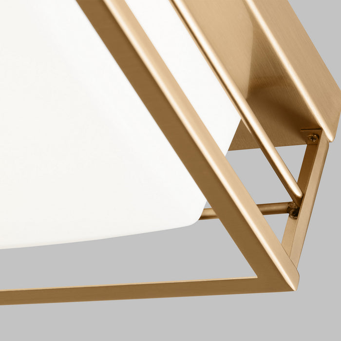 Visual Comfort Studio 7529693S-848 LED Flush Mount, Satin Brass