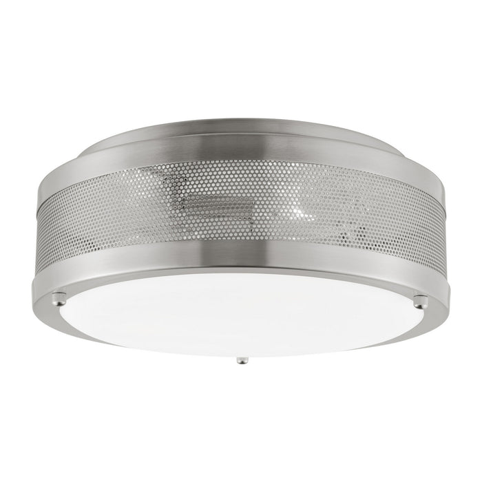 Visual Comfort Studio 7532003-962 Three Light Flush Mount, Brushed Nickel