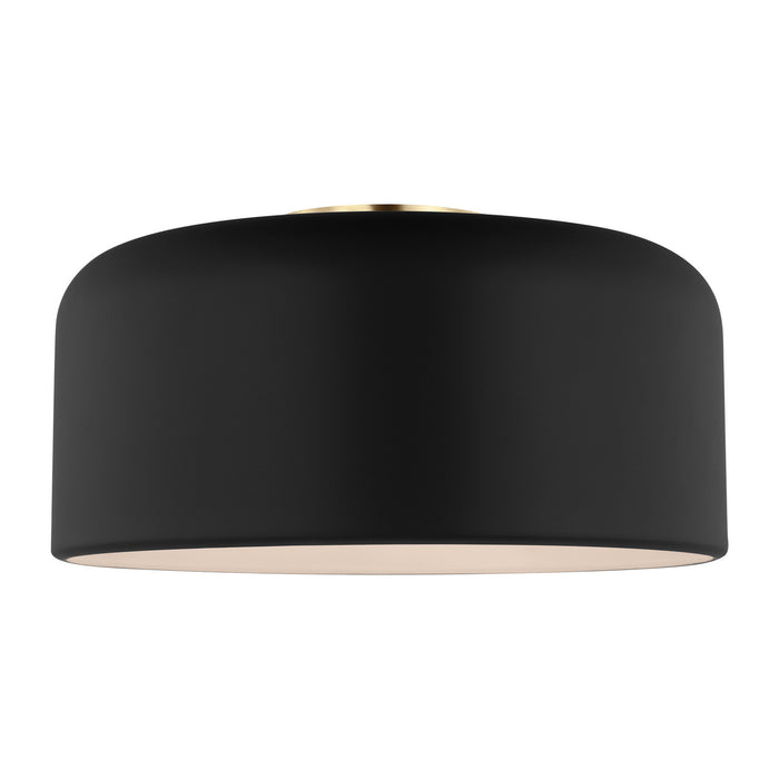 Visual Comfort Studio 7605401-112 One Light Flush Mount, Midnight Black
