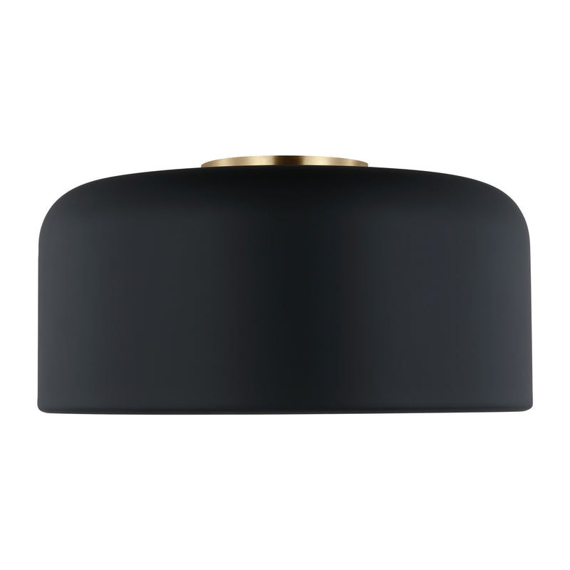 Visual Comfort Studio 7605401-112 One Light Flush Mount, Midnight Black
