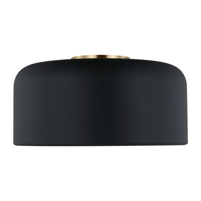 Visual Comfort Studio 7605401-112 One Light Flush Mount, Midnight Black