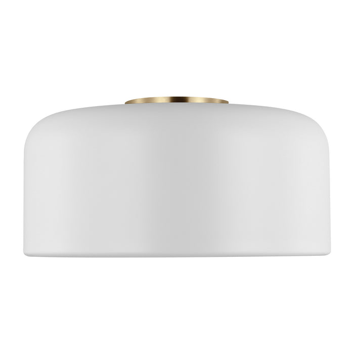 Visual Comfort Studio 7605401-115 One Light Flush Mount, Matte White