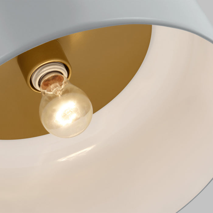 Visual Comfort Studio 7605401-118 One Light Flush Mount, Matte Grey