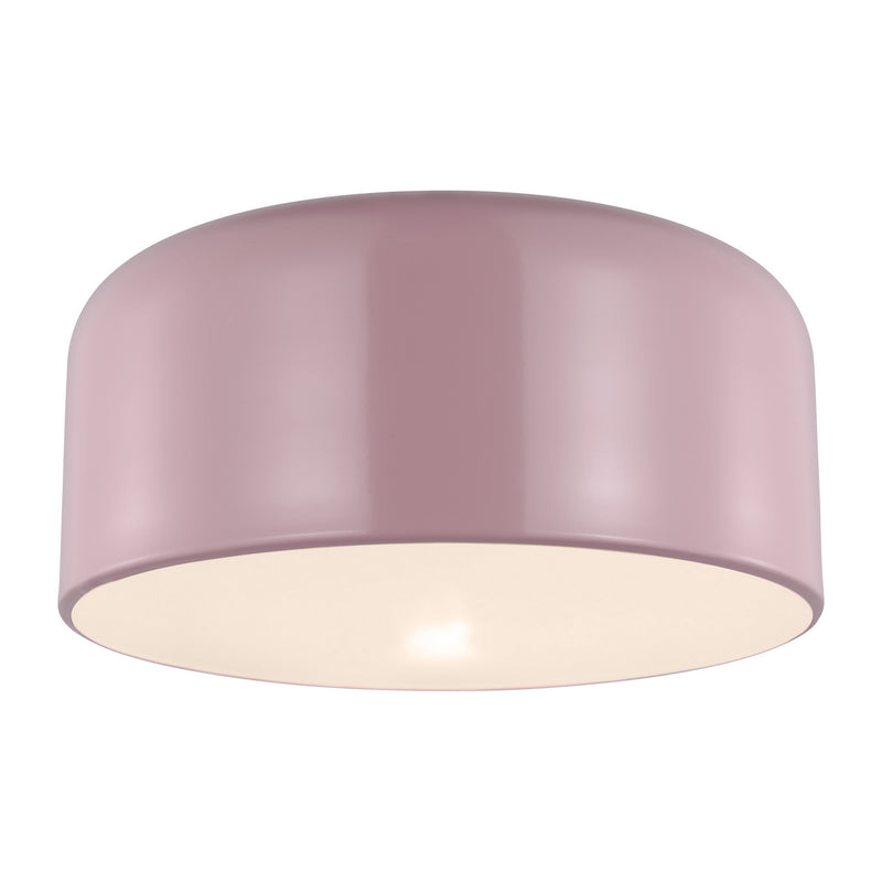 Visual Comfort Studio 7605401-136 One Light Flush Mount, Rose