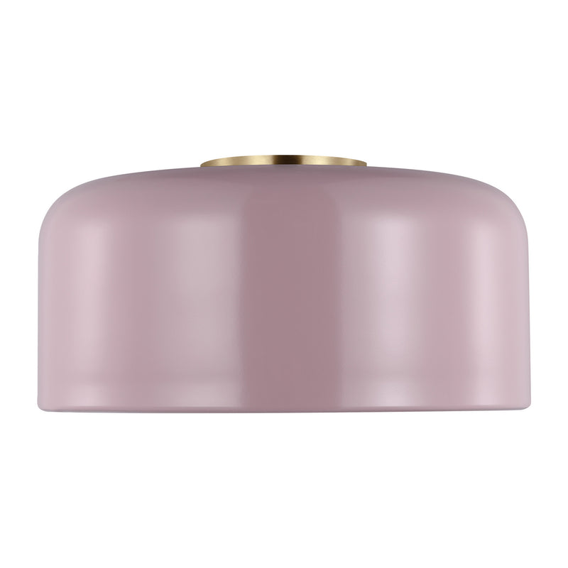 Visual Comfort Studio 7605401-136 One Light Flush Mount, Rose