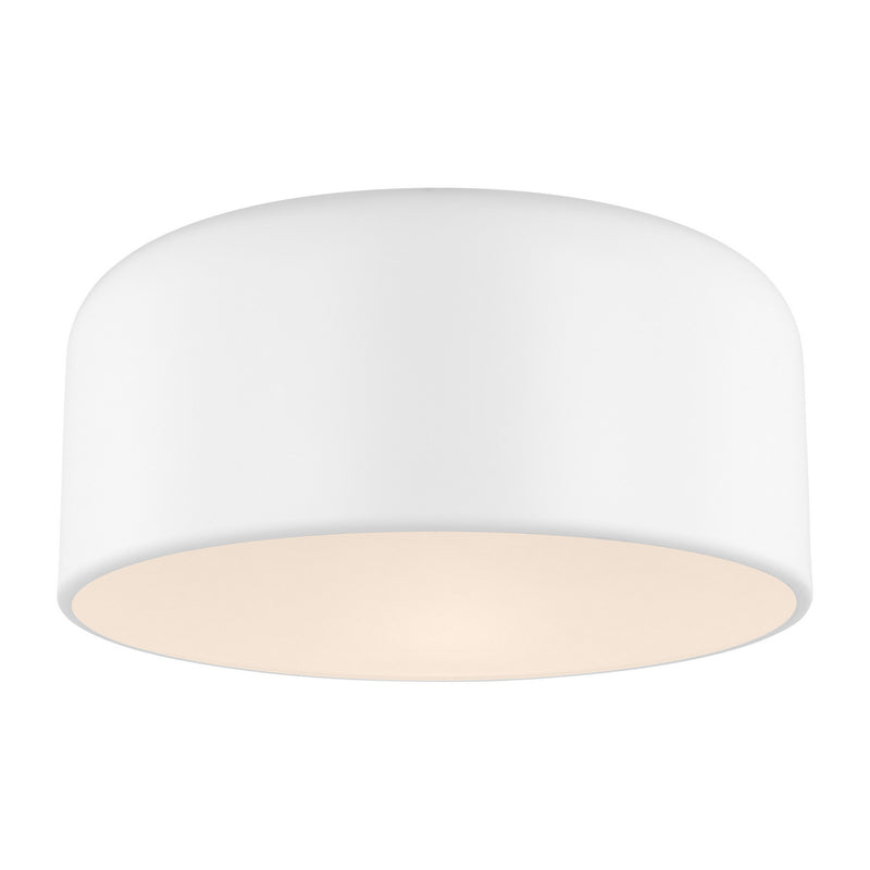 Visual Comfort Studio 7605401EN3-115 LED Flush Mount, Matte White