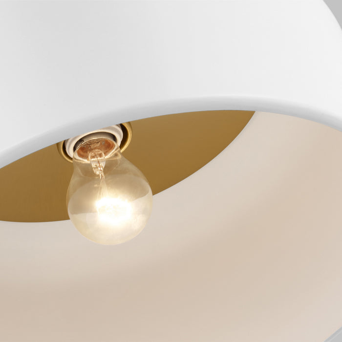 Visual Comfort Studio 7605401EN3-115 LED Flush Mount, Matte White