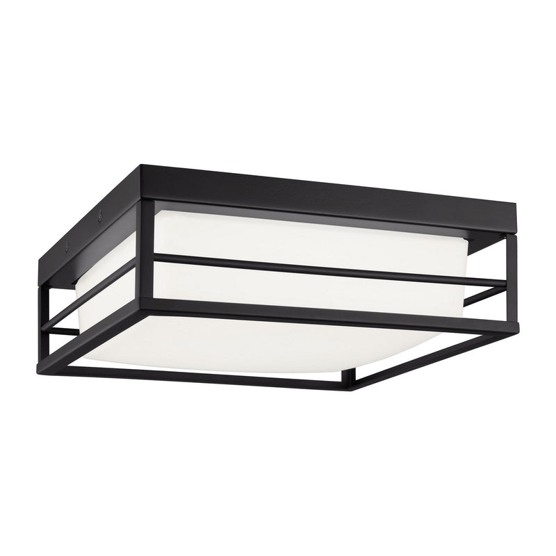 Visual Comfort Studio 7629693S-112 LED Flush Mount, Midnight Black