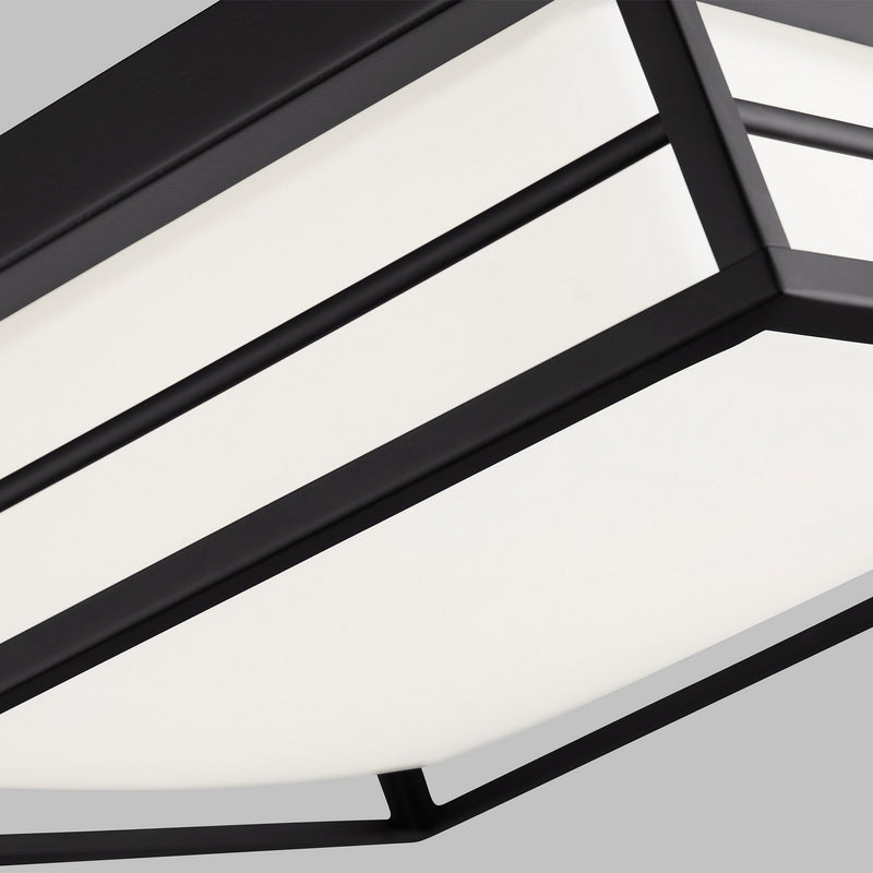 Visual Comfort Studio 7629693S-112 LED Flush Mount, Midnight Black