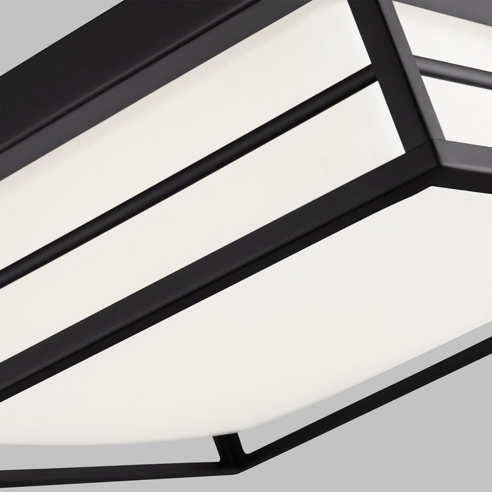 Visual Comfort Studio 7629693S-112 LED Flush Mount, Midnight Black