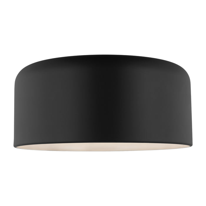 Visual Comfort Studio 7705401-112 One Light Flush Mount, Midnight Black