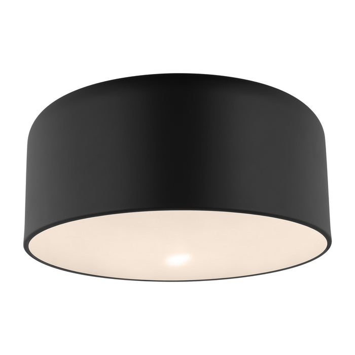 Visual Comfort Studio 7705401-112 One Light Flush Mount, Midnight Black