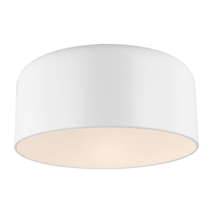 Visual Comfort Studio 7705401-115 One Light Flush Mount, Matte White