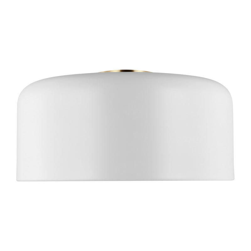 Visual Comfort Studio 7705401-115 One Light Flush Mount, Matte White