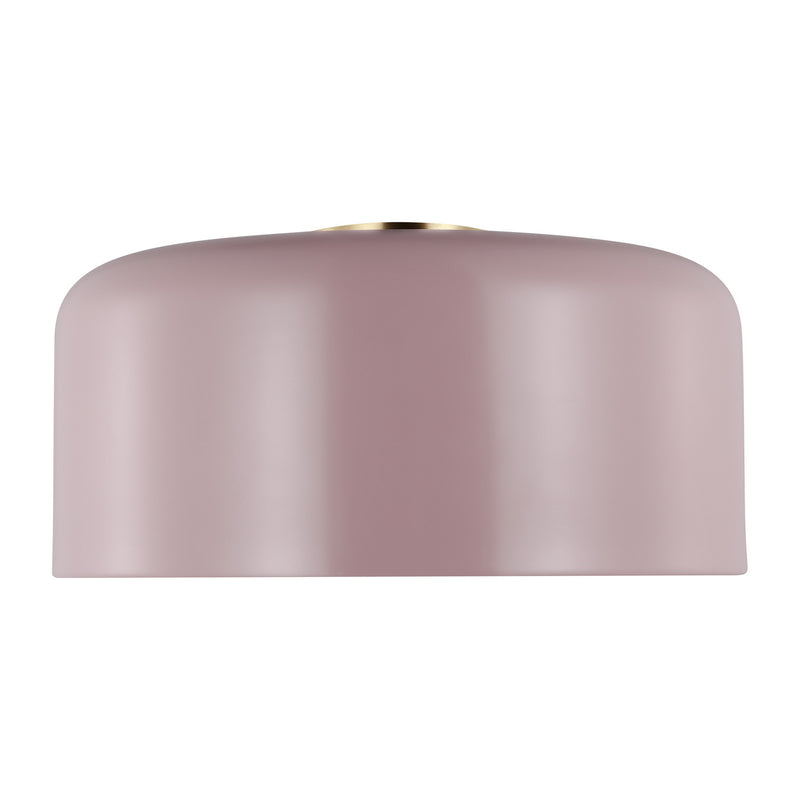 Visual Comfort Studio 7705401-136 One Light Flush Mount, Rose