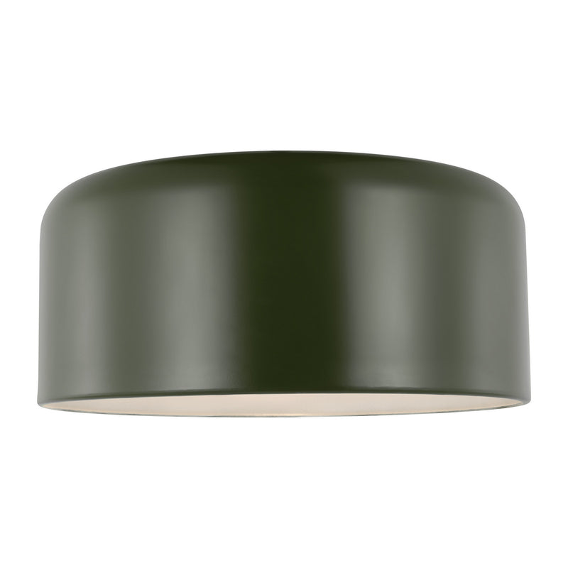 Visual Comfort Studio 7705401-145 One Light Flush Mount, Olive