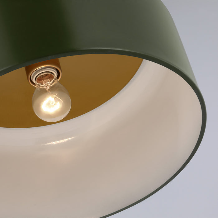 Visual Comfort Studio 7705401EN3-145 LED Flush Mount, Olive