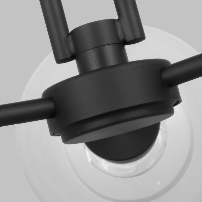 Visual Comfort Studio 7755703-112 Three Light Semi-Flush Mount, Midnight Black