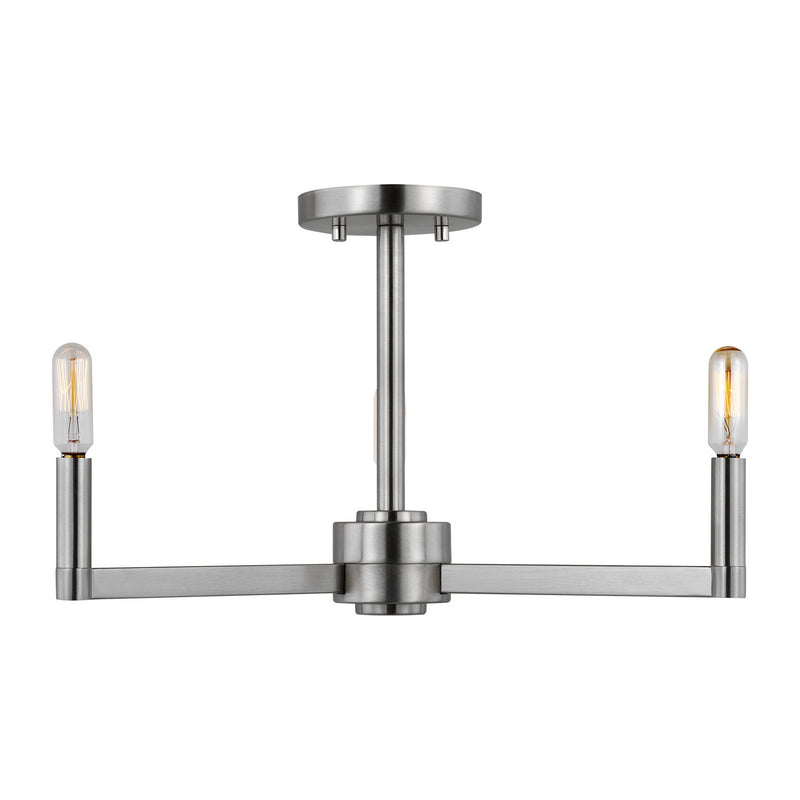 Visual Comfort Studio 7764203EN-962 LED Semi-Flush Mount, Brushed Nickel