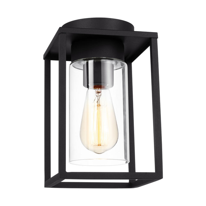 Visual Comfort Studio 7831101-12 One Light Outdoor Flush Mount, Black