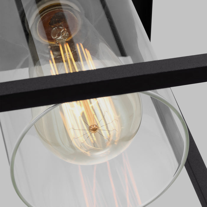 Visual Comfort Studio 7831101-12 One Light Outdoor Flush Mount, Black