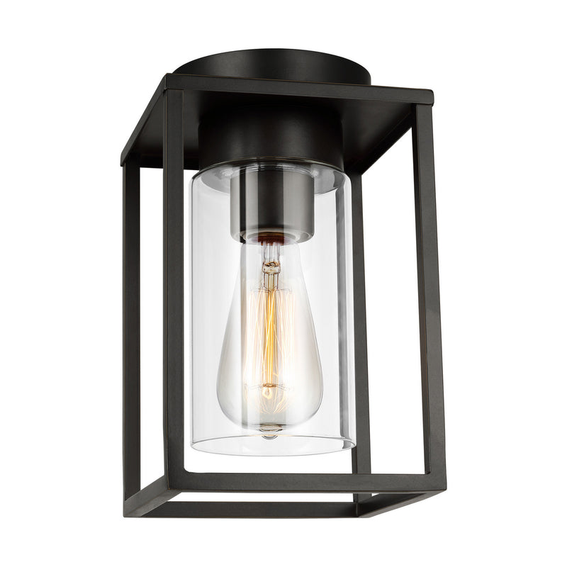 Visual Comfort Studio 7831101-71 One Light Outdoor Flush Mount, Antique Bronze