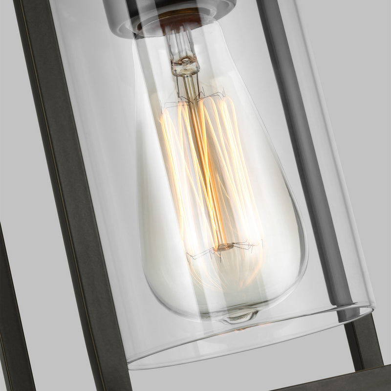 Visual Comfort Studio 7831101-71 One Light Outdoor Flush Mount, Antique Bronze