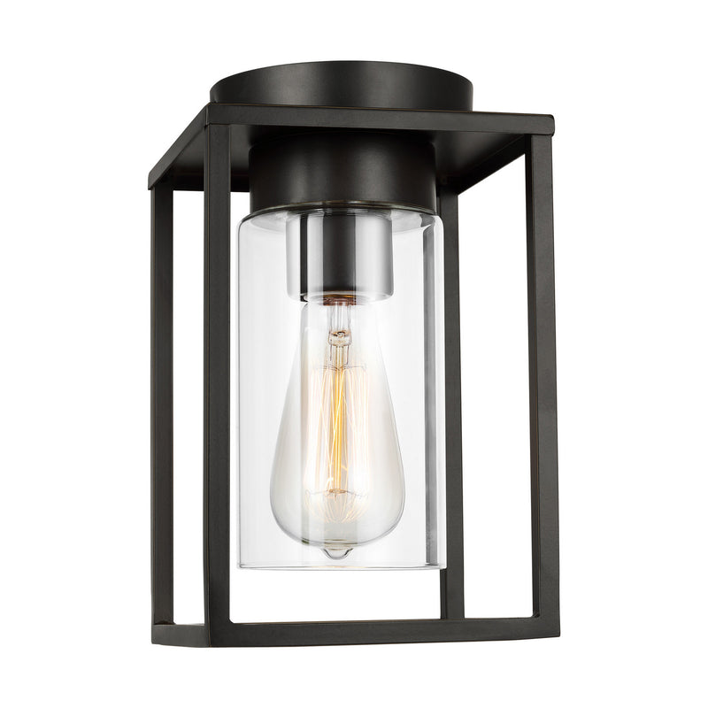 Visual Comfort Studio 7831101-71 One Light Outdoor Flush Mount, Antique Bronze