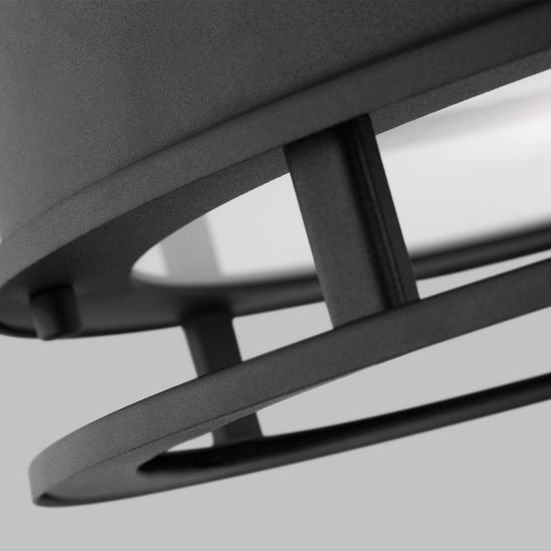 Visual Comfort Studio 7845893S-12 LED Outdoor Flush Mount, Black