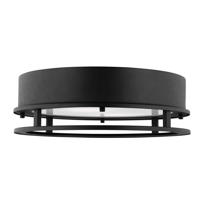 Visual Comfort Studio 7845893S-12 LED Outdoor Flush Mount, Black