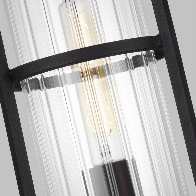 Visual Comfort Studio 8226701-12 One Light Outdoor Post Lantern, Black