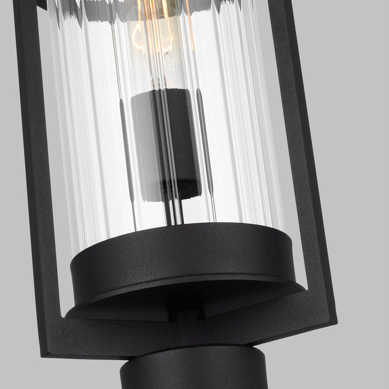 Visual Comfort Studio 8226701-12 One Light Outdoor Post Lantern, Black