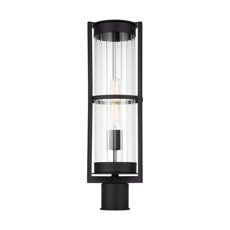Visual Comfort Studio 8226701-12 One Light Outdoor Post Lantern, Black