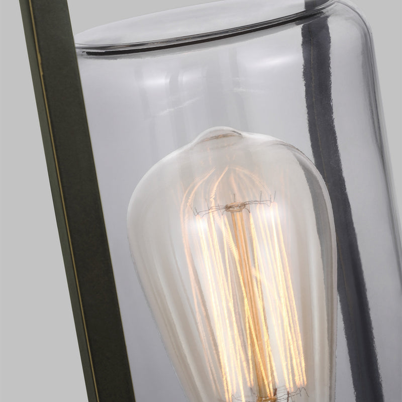 Visual Comfort Studio 8231101-71 One Light Outdoor Post Lantern, Antique Bronze