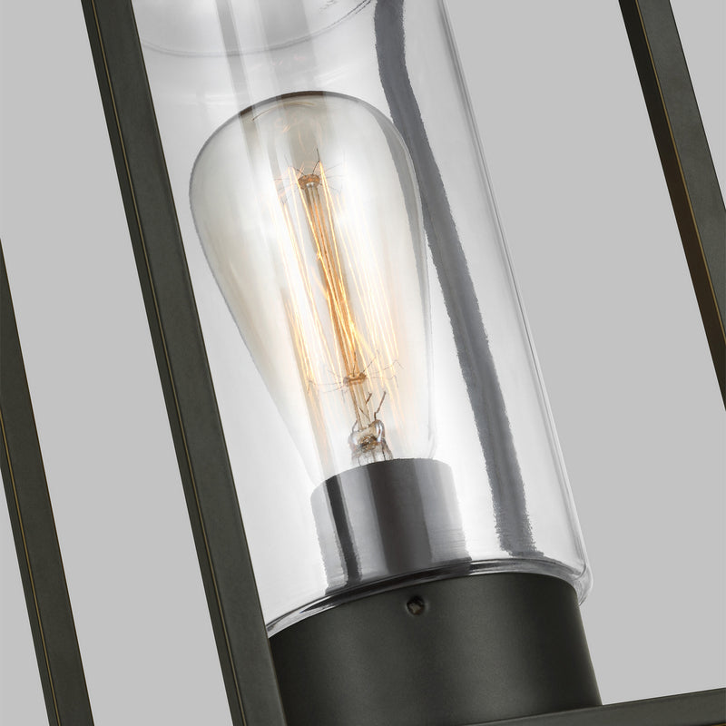 Visual Comfort Studio 8231101-71 One Light Outdoor Post Lantern, Antique Bronze
